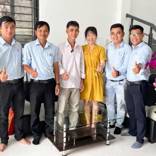 BÀN GIAO NHÀ ANH SƠN TẠI HUYỆN BÌNH CHÁNH