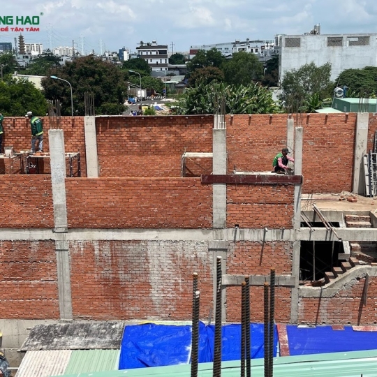 Công trình xây nhà trọn gói nhà Anh Hiếu