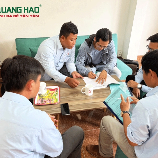 Ký hợp đồng sửa chữa nhà Anh Dũng Quận 12