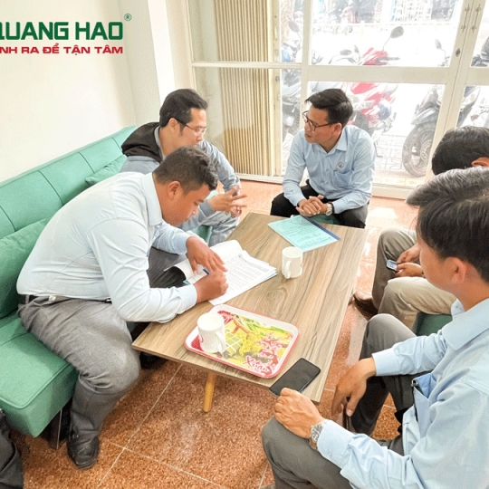 Ký hợp đồng sửa chữa nhà Anh Dũng Quận 12