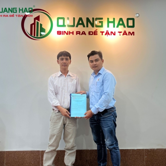 Ký hợp đồng xây mới nhà Anh Sơn ở Huyện Bình Chánh