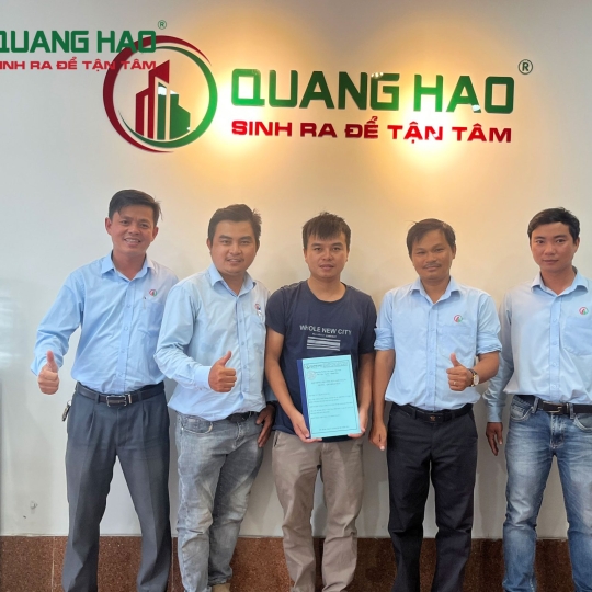 Ký hợp đồng xây mới nhà Anh Vũ Quận Bình Thạnh