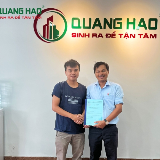 Ký hợp đồng xây mới nhà Anh Vũ Quận Bình Thạnh