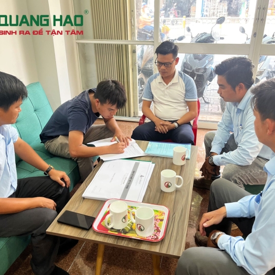 Ký hợp đồng xây mới nhà Anh Vũ Quận Bình Thạnh