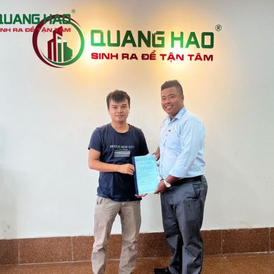 Ký hợp đồng xây mới nhà Anh Vũ Quận Bình Thạnh