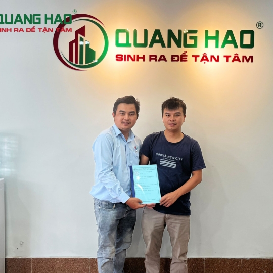 Ký hợp đồng xây mới nhà Anh Vũ Quận Bình Thạnh