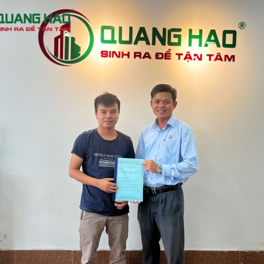 Ký hợp đồng xây mới nhà Anh Vũ Quận Bình Thạnh