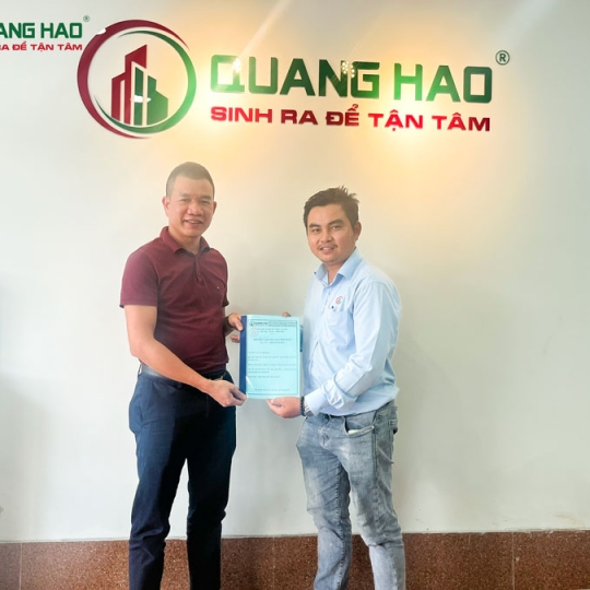 KÝ KẾT HỢP ĐỒNG XÂY DỰNG NHÀ ANH ĐẠT QUẬN 2