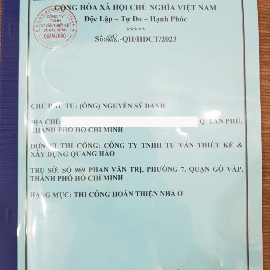 KÝ KẾT HỢP ĐỒNG XÂY DỰNG VÀ KHỞI CÔNG NHÀ ANH DANH