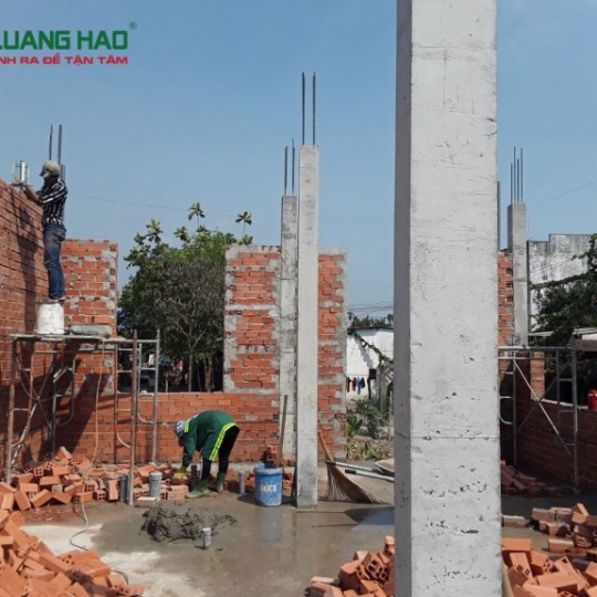 Thi công công trình xây dựng nhà anh Phát quận 12