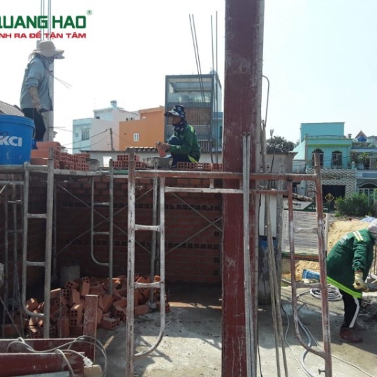Thi công công trình xây dựng nhà anh Phát quận 12