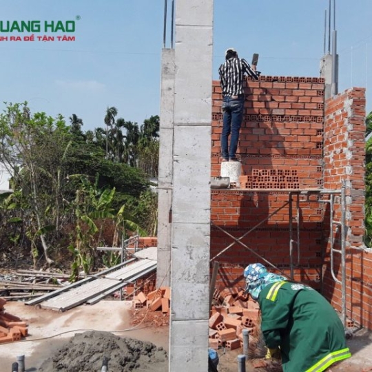 Thi công công trình xây dựng nhà anh Phát quận 12