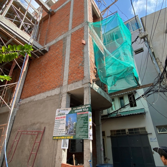 THI CÔNG XÂY DỰNG NHÀ PHỐ 4 TẦNG NHÀ ANH CHUYÊN QUẬN 3