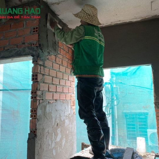 THI CÔNG XÂY DỰNG NHÀ PHỐ 4 TẦNG NHÀ ANH CHUYÊN QUẬN 3