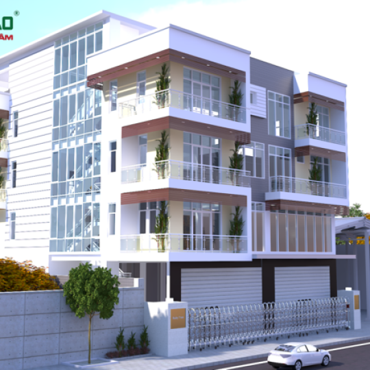 Thiết kế nhà phố có sân vườn tại TP.HCM