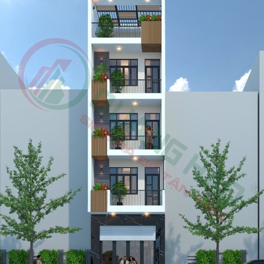 Thiết kế nhà phố có thang máy tại TP.HCM