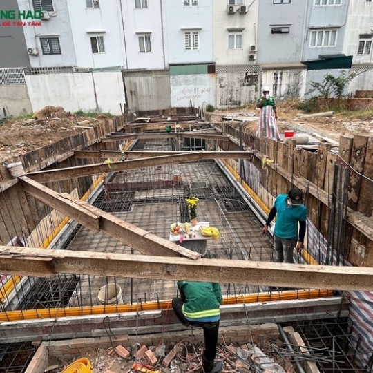 Thiết kế thi công nhà phố 3.5 tầng nhà anh Tuấn Vườn Lài Tân Phú