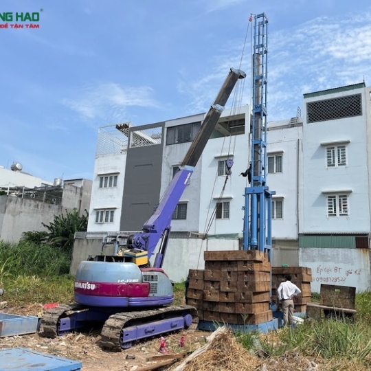 Xây nhà phố 4 tầng hai mặt tiền nhà anh Sơn Q7