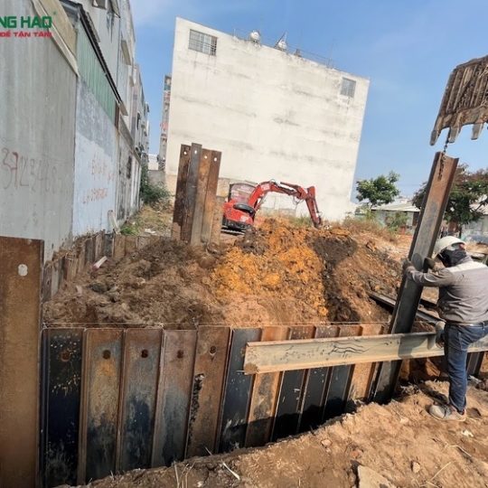 Xây nhà phố 4 tầng hai mặt tiền nhà anh Sơn Q7