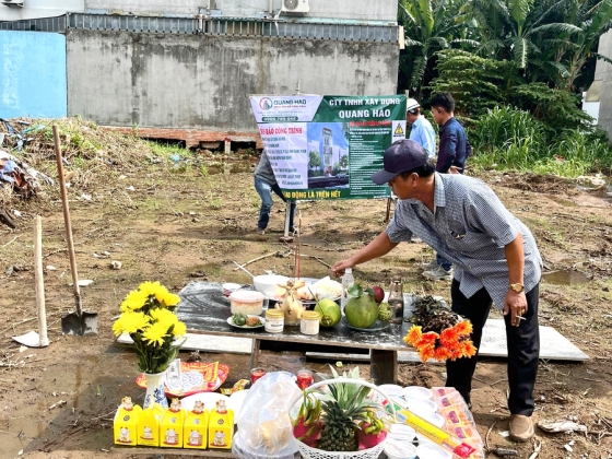 Khởi công xây nhà Anh Nam ở quận Bình Thạnh