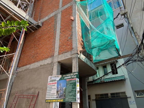 THI CÔNG XÂY DỰNG NHÀ PHỐ 4 TẦNG NHÀ ANH CHUYÊN QUẬN 3