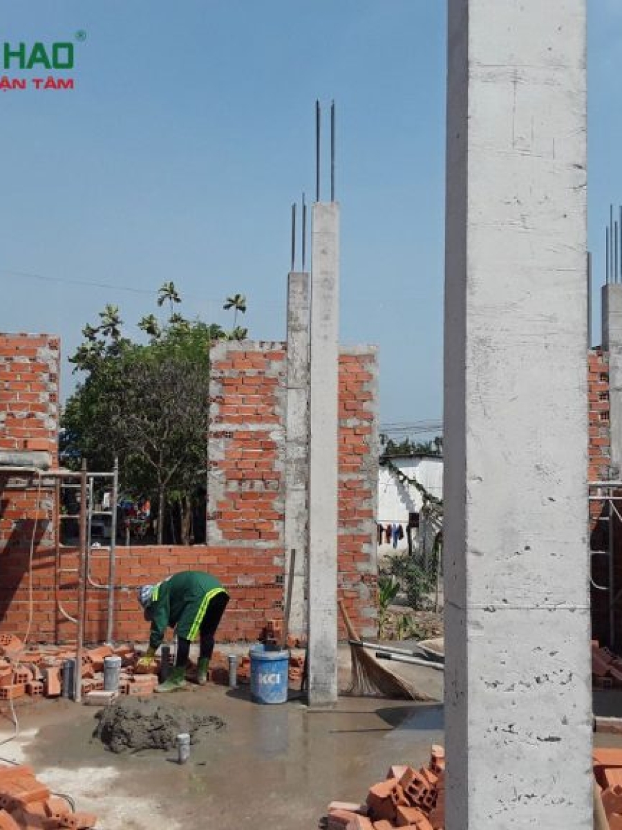 Thi công công trình xây dựng nhà anh Phát quận 12