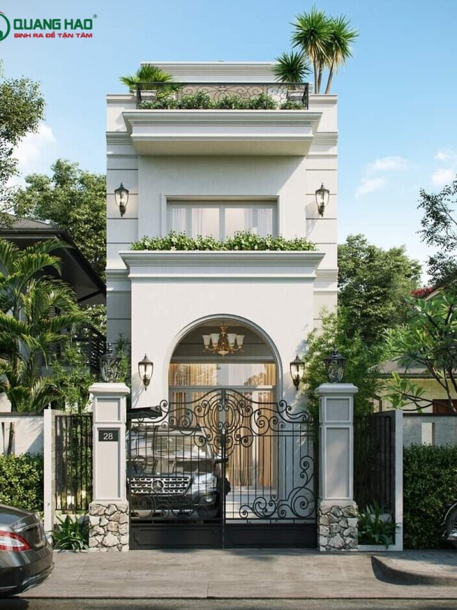 Thiết kế nhà phố có sân vườn tại TP.HCM