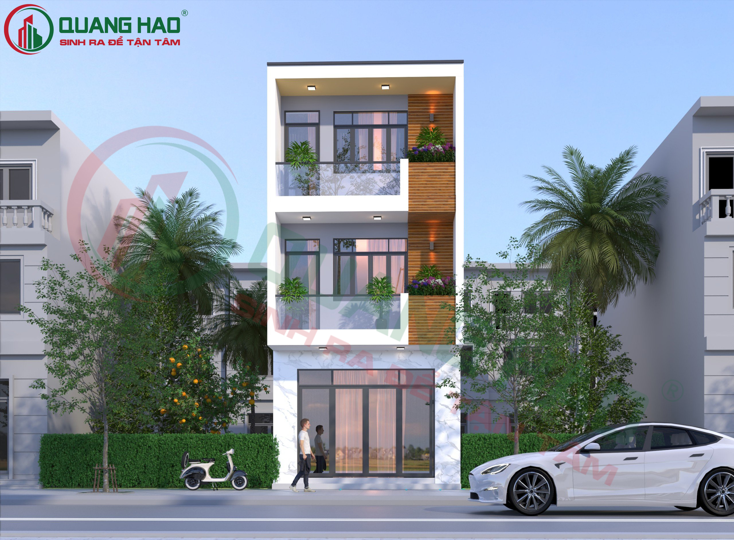 Xây nhà 3 tầng tại HCM