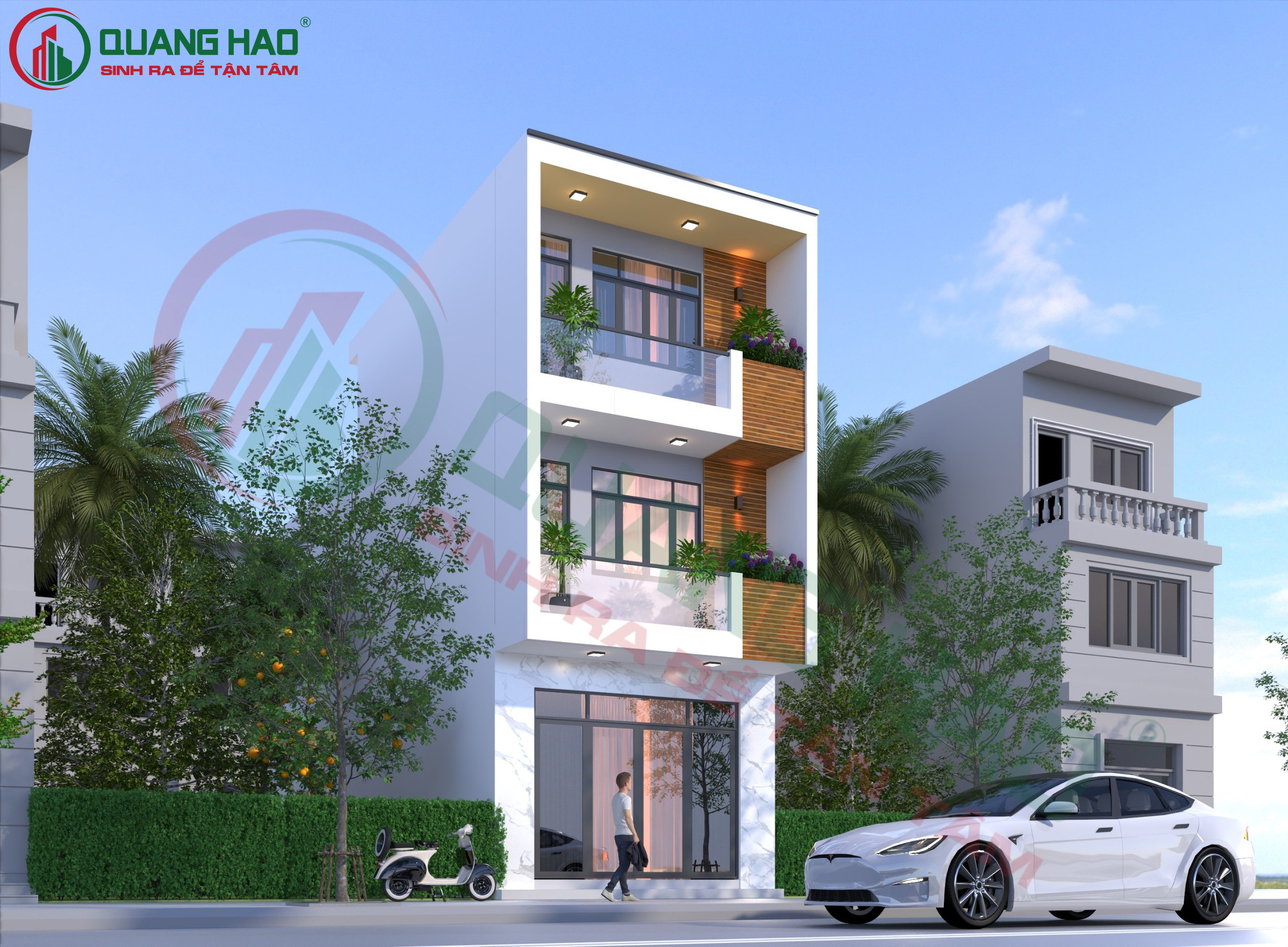 Xây nhà 3 tầng tại HCM