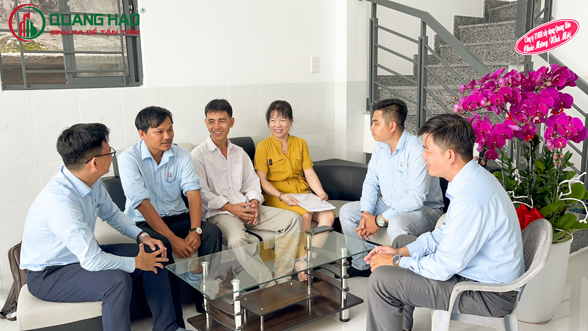 Xây Dựng Quang Hào bàn giao nhà Anh Sơn Huyện Bình Chánh