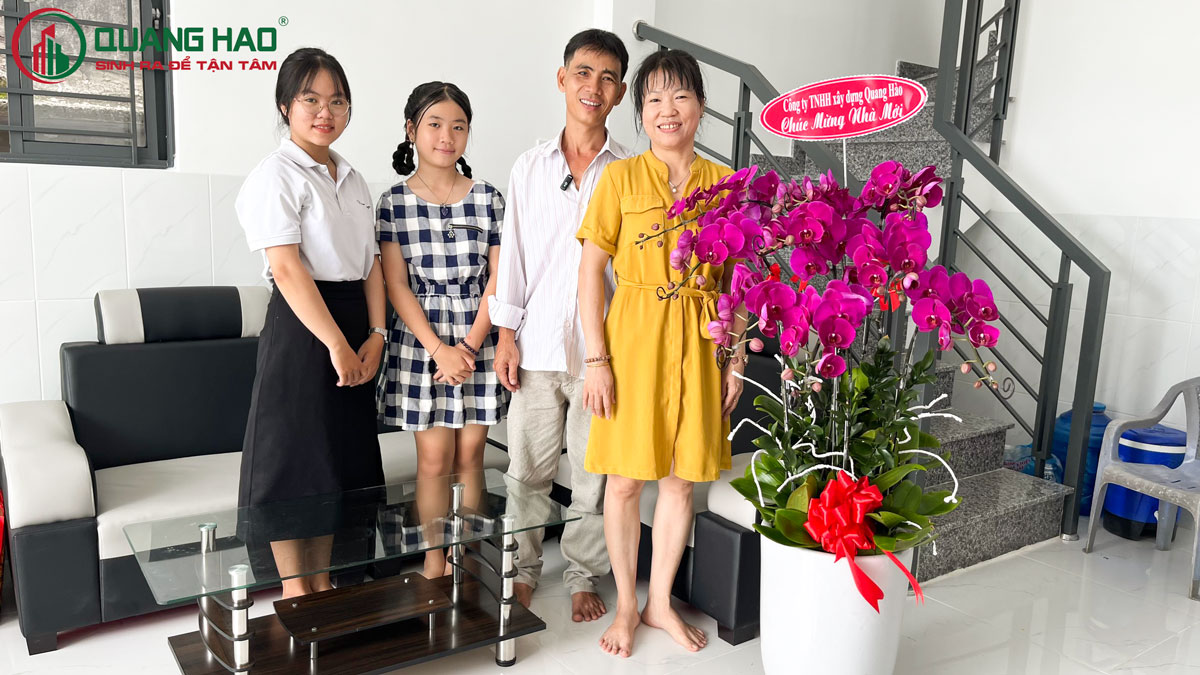 Xây Dựng Quang Hào bàn giao nhà Anh Sơn Huyện Bình Chánh