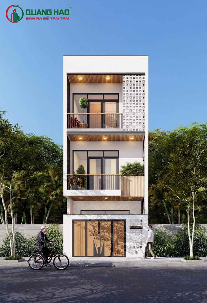 Các mẫu thiết kế nhà phố 3 tầng hiện đại tại Xây dựng Quang Hào