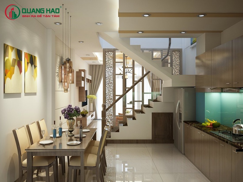 Dịch vụ thiết kế nội thất căn hộ tại TP.HCM - Phòng bếp hiện đại