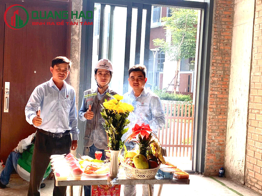 Cúng khởi công thi công xây dựng nhà Anh Danh tại Quận Tân Phú