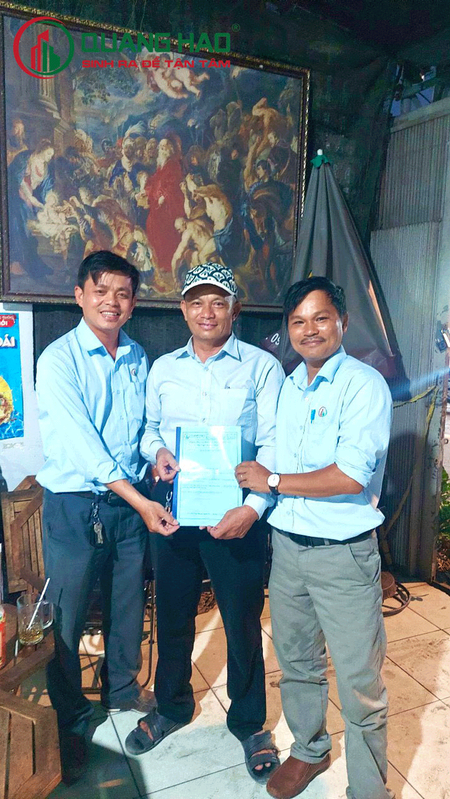 Xây Dựng Quang Hào ký hợp đồng xây dựng nhà Anh Danh tại Quận Tân Phú​​​​​​​
