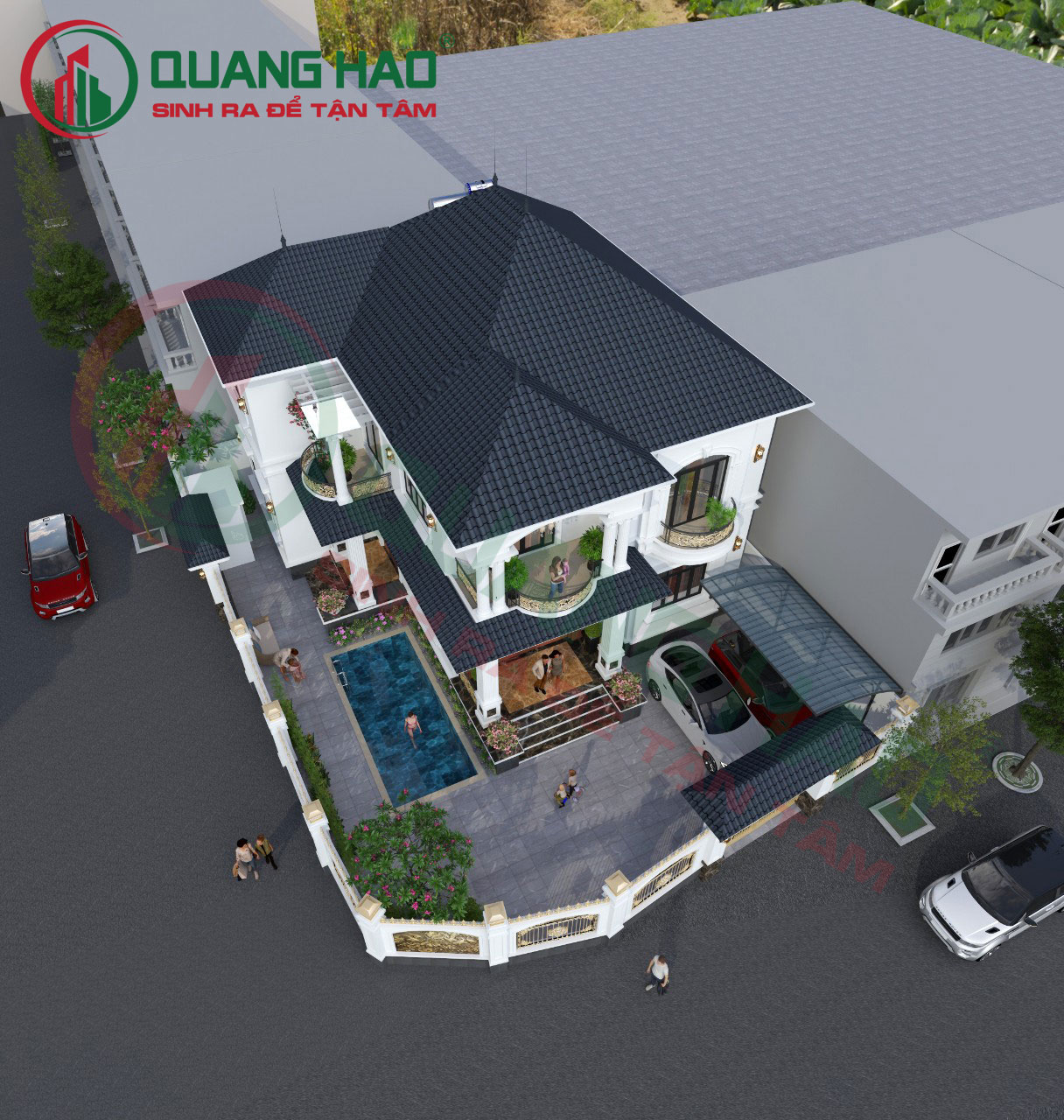 Thiết kế biệt thự nhà Anh Danh tại Huyện Hóc Môn