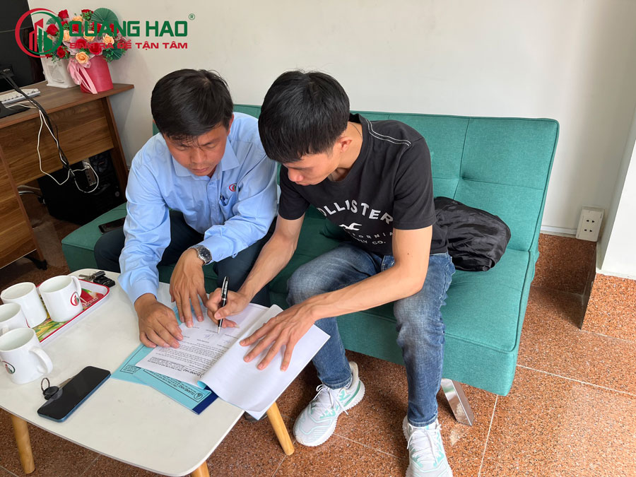 Xây Dựng Quang Hào ký hợp đồng sửa chữa cải tạo Shophouse nhà Anh Dũng ở Quận Tân Bình