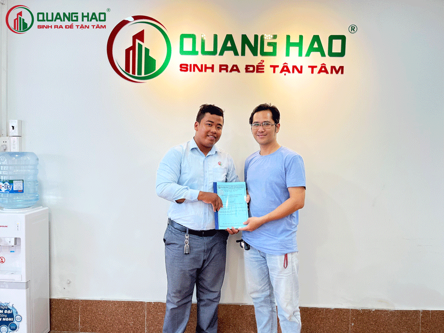 Xây Dựng Quang Hào ký hợp đồng sửa chữa nhà Anh Dũng tại Quận 12