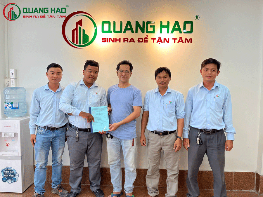 Xây Dựng Quang Hào ký hợp đồng sửa chữa nhà Anh Dũng tại Quận 12