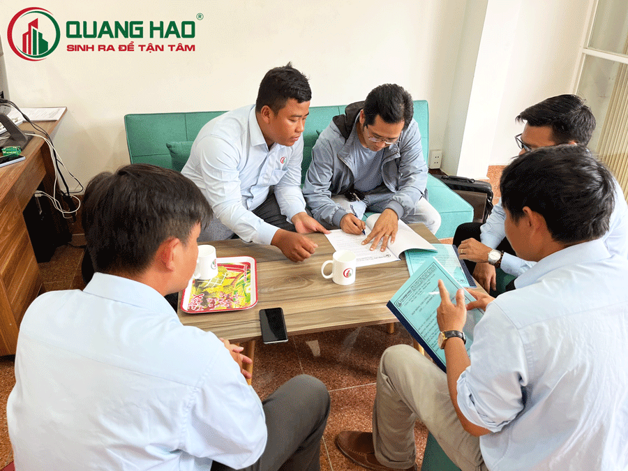 Xây Dựng Quang Hào ký hợp đồng sửa chữa nhà Anh Dũng tại Quận 12
