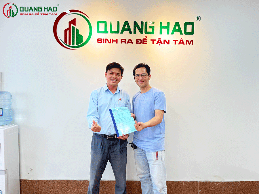 Xây Dựng Quang Hào ký hợp đồng sửa chữa nhà Anh Dũng tại Quận 12
