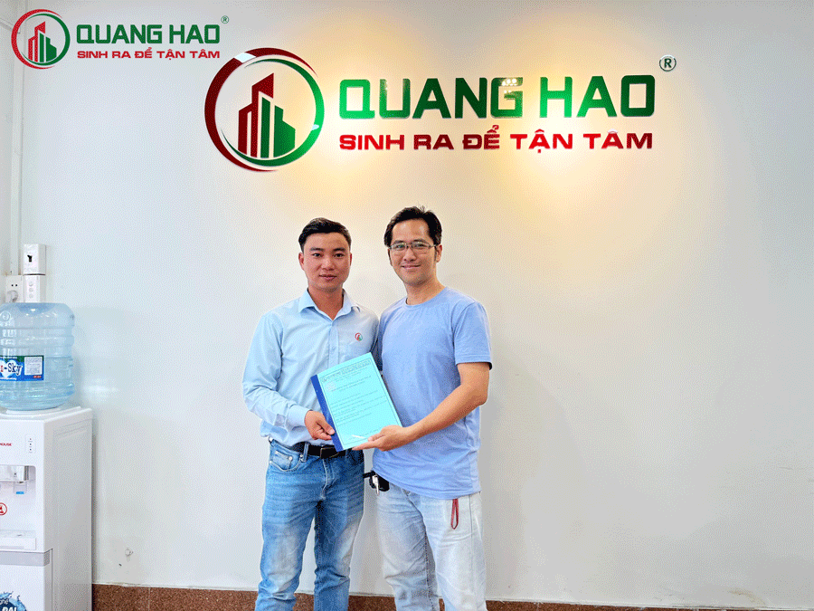 Xây Dựng Quang Hào ký hợp đồng sửa chữa nhà Anh Dũng tại Quận 12