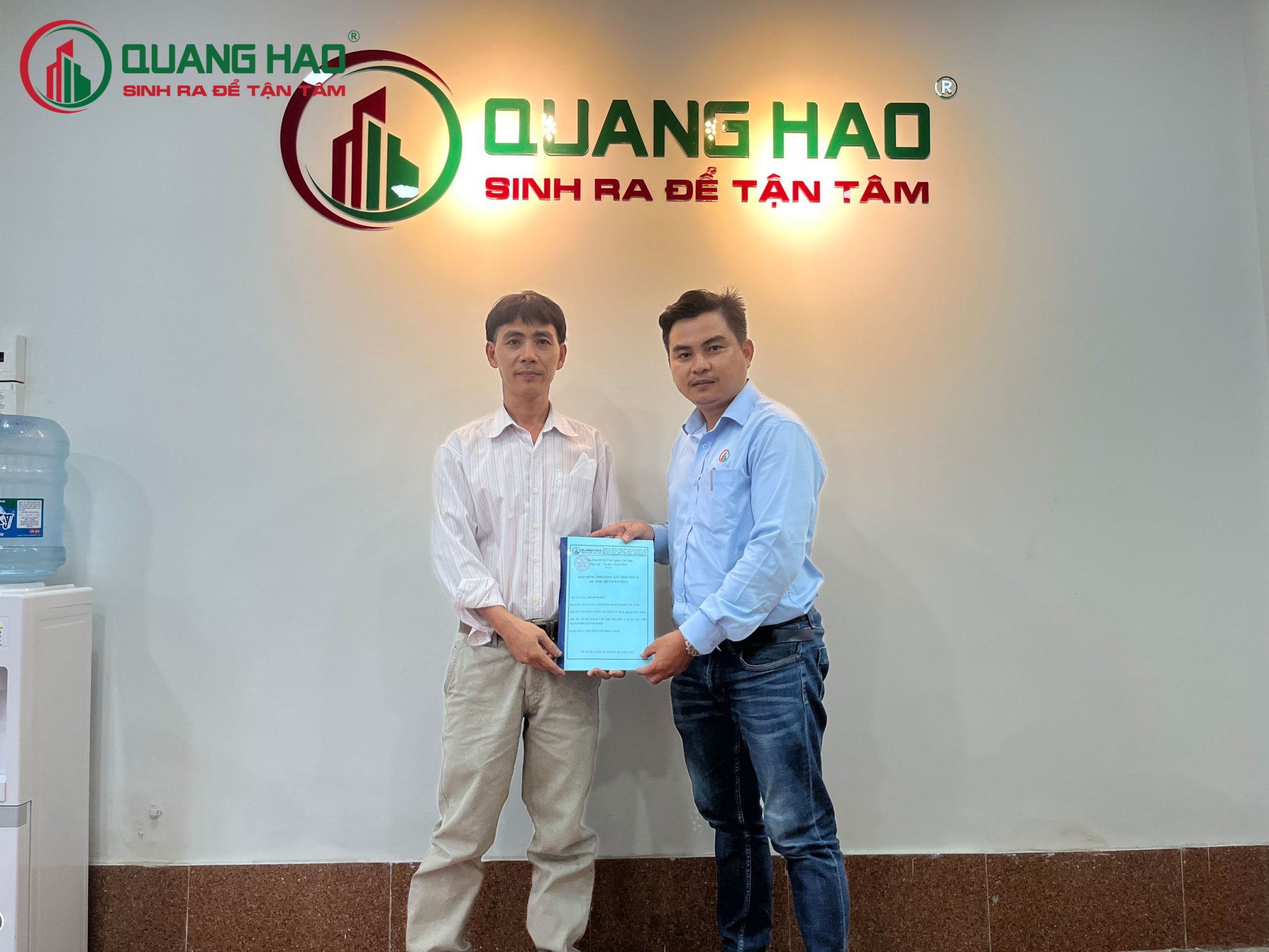 Xây Dựng Quang Hào ký hợp đồng xây mới nhà ở Anh Sơn tại Huyện Bình Chánh