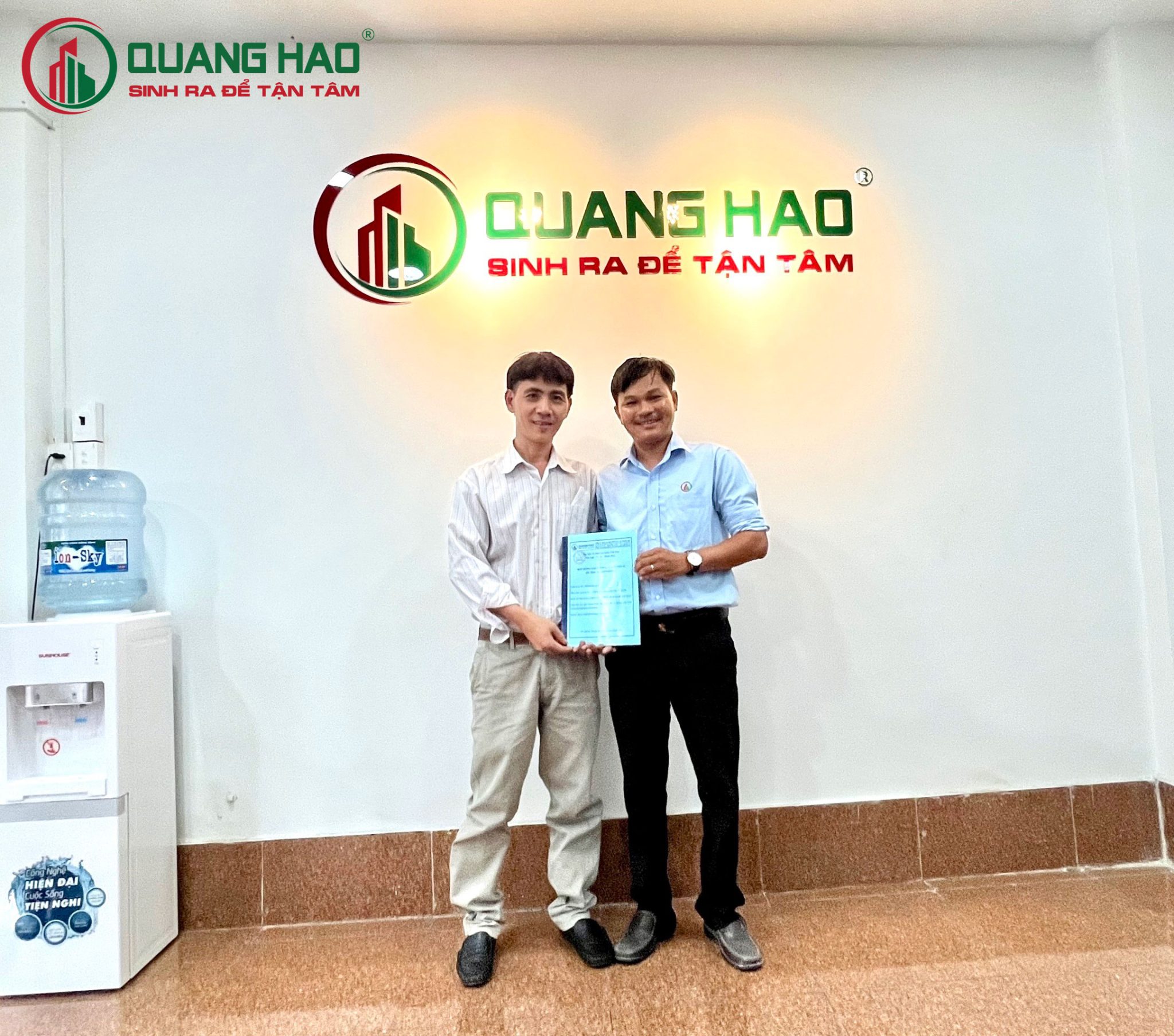 Xây Dựng Quang Hào ký hợp đồng xây mới nhà ở Anh Sơn tại Huyện Bình Chánh