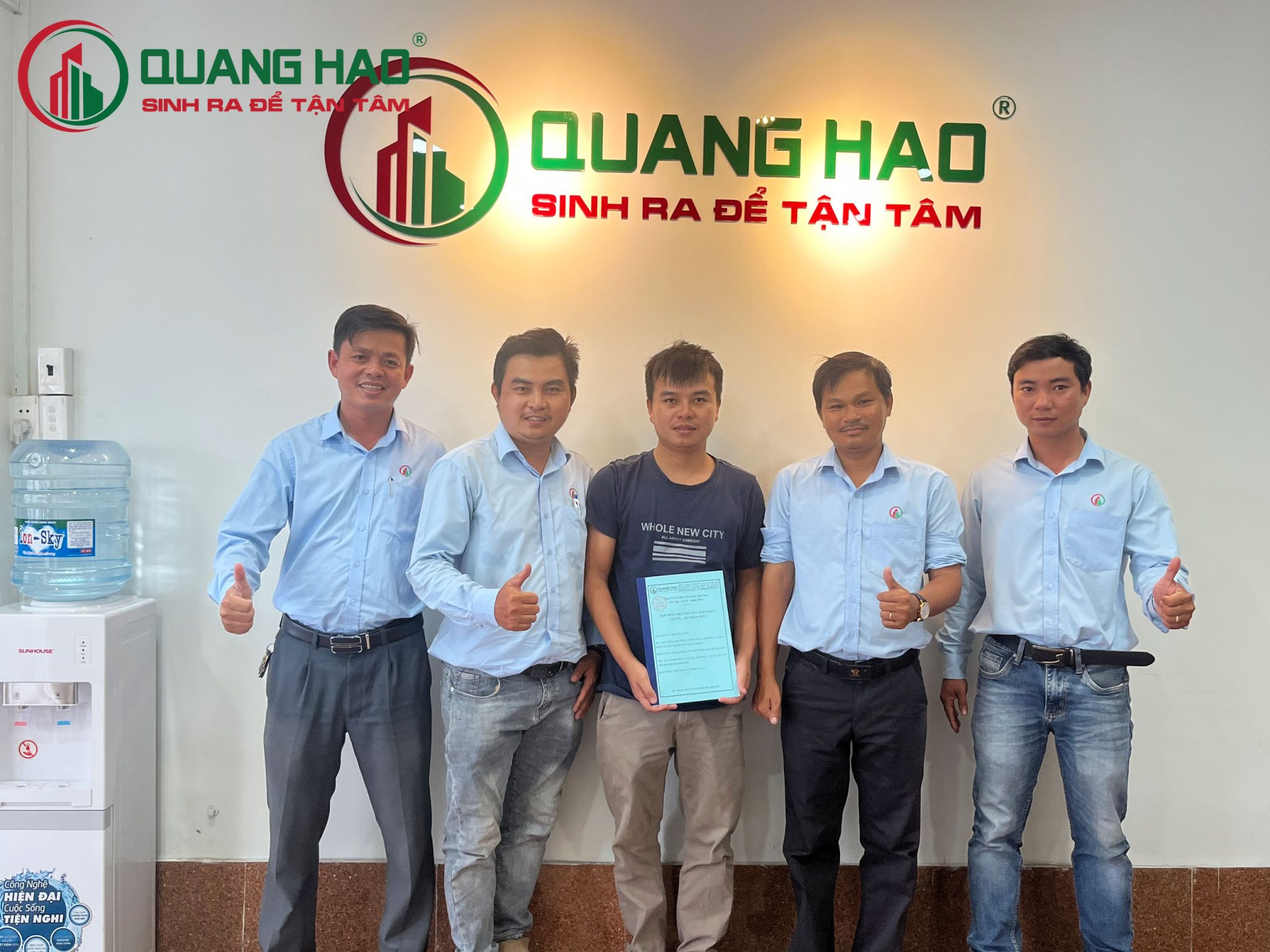Xây Dựng Quang Hào ký hợp đồng xây mới nhà ở Anh Vũ Quận Bình Thạnh