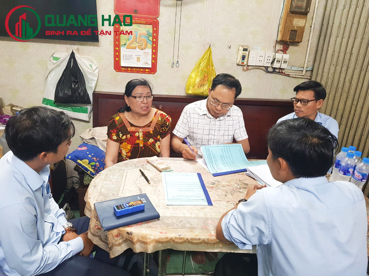 Xây Dựng Quang Hào ký hợp đồng xây mới nhà ở Cô Hoa, Anh Chương Quận Bình Thạnh