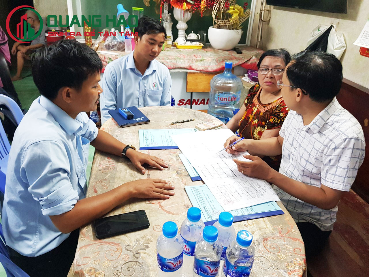 Xây Dựng Quang Hào ký hợp đồng xây mới nhà ở Cô Hoa, Anh Chương Quận Bình Thạnh