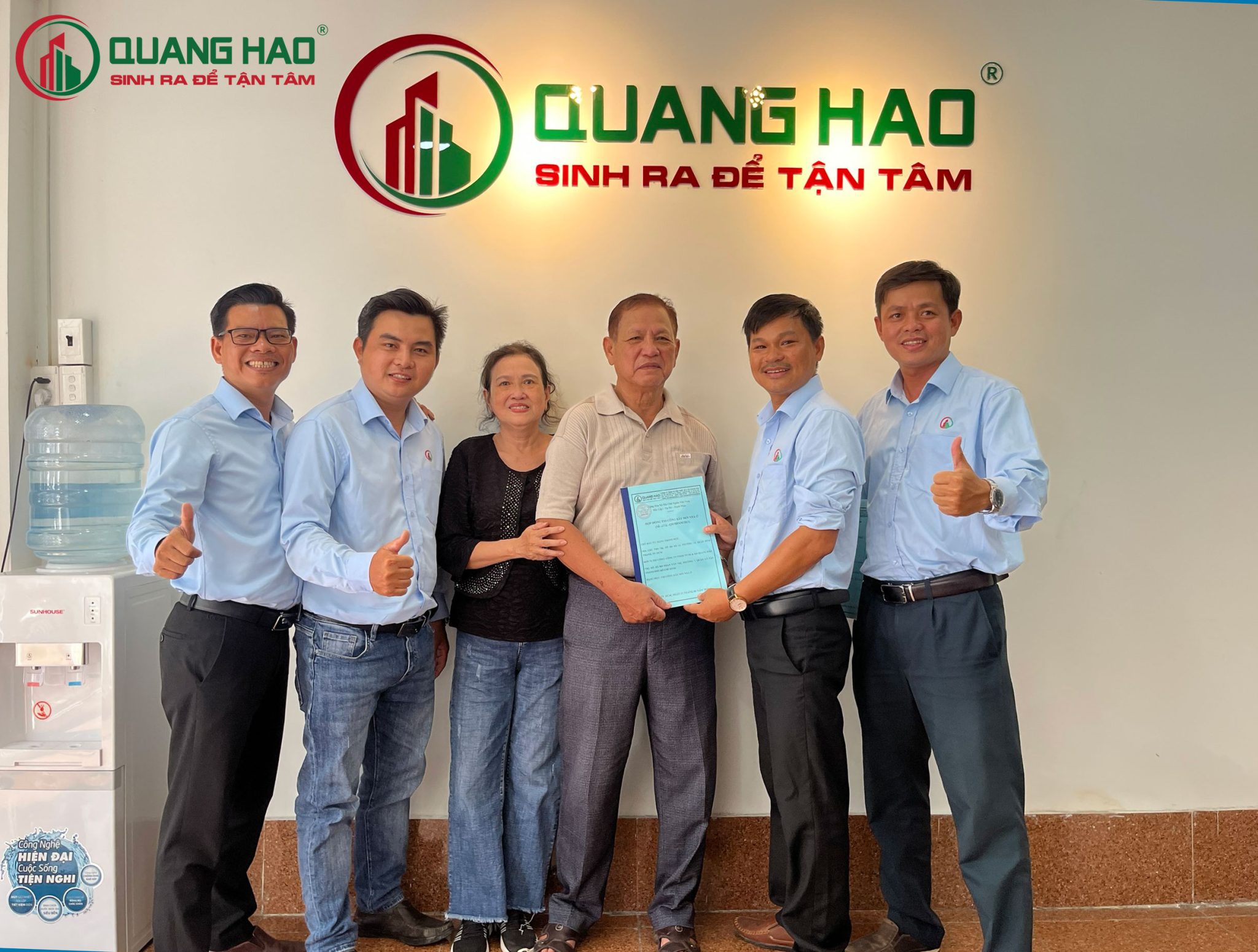 Xây Dựng Quang Hào ký hợp đồng xây mới nhà ở Chú Đột Quận Bình Thạnh