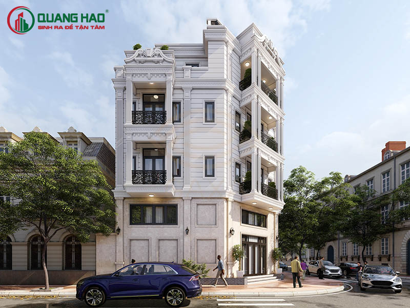 Mẫu nhà phố 2 mặt tiền kết hợp kinh doanh