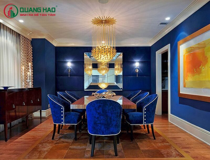 Phối màu tương phản trong thiết kế nội thất